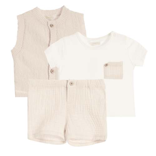 3pc Vest Short Set