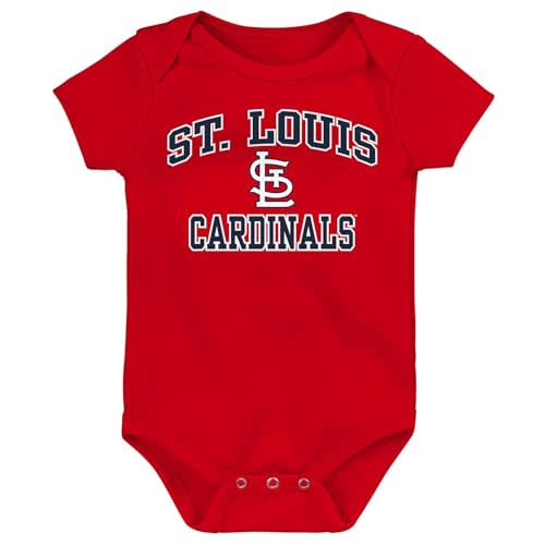 Outerstuff MLB Officially Licensed 0-24 Months City Headline Arch Logo Creeper Bodysuit Romper
