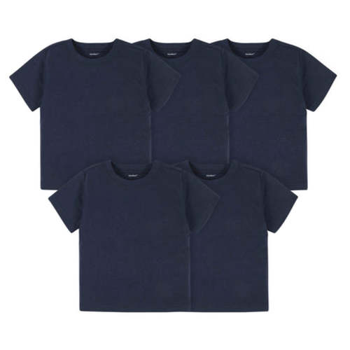 5-Pack Infant & Toddler Navy Premium Short Sleeve Tees