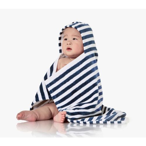 Mini Stripe Baby Beach Hooded Towel UPF 50+