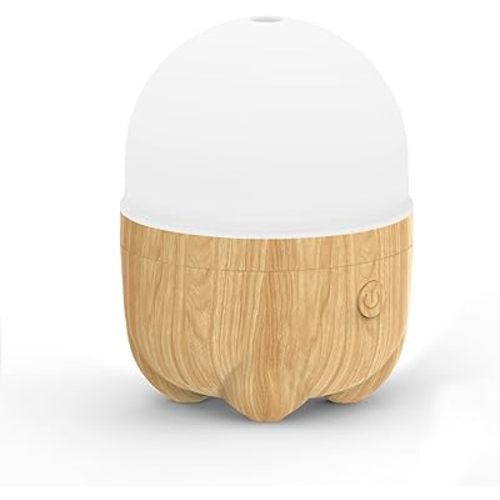SEEDSEEL 150ML Rechargeable Battery Essential Oil Diffuser, Portable Cordless Aromatherapy Diffuser with 7 LED Color Changing Lights, for Bedroom, Office, Outdoor