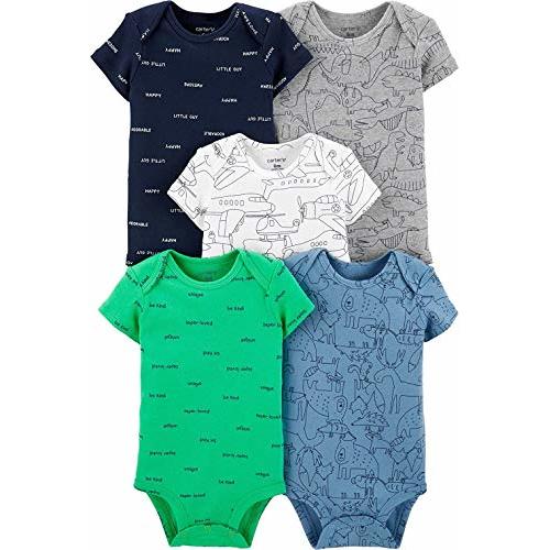 Carter's Baby Boys 5-Pack Original Short Sleeve Bodysuits