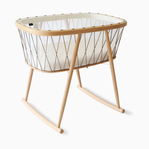 Charlie Crane KUMI Bassinet - Hazelnut, Coco Organic Mattress