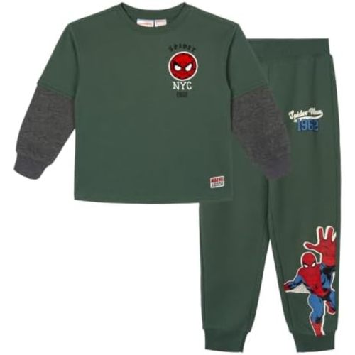 Marvel Comics Boys' Fleece 2-Piece Sweatshirt and Pants Set