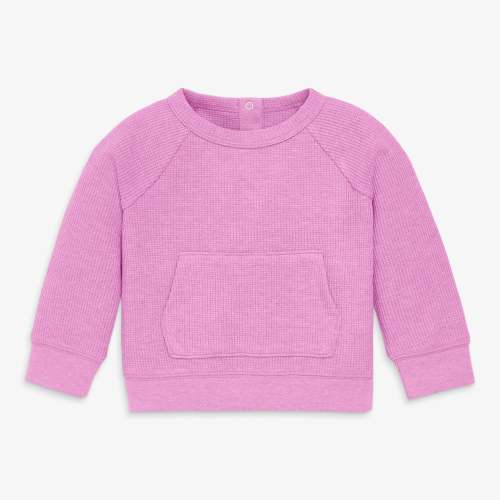 Baby heathered waffle pocket tee | Primary.com