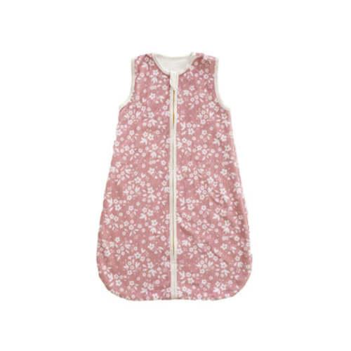Dainty Floral Pink Wearable Minky Blanket | Minky Couture