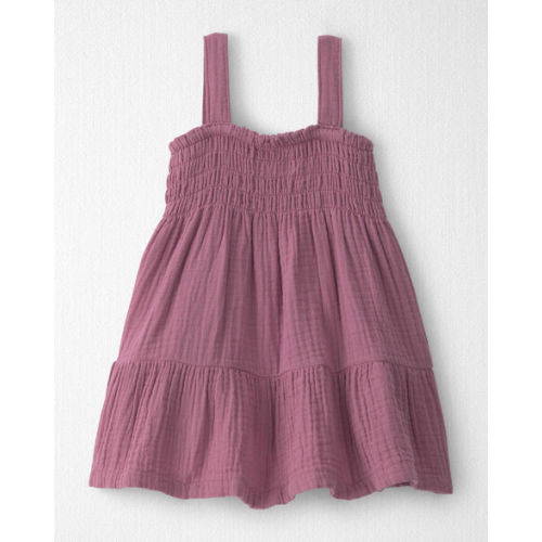 Baby Girl Organic Cotton Smocked Gauze Dress | Carter's