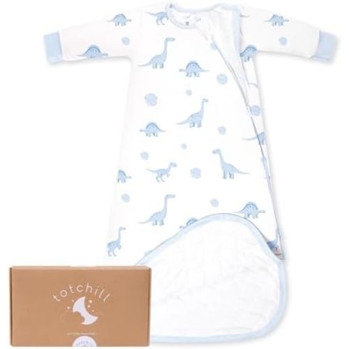 Baby Sleep Sack Long Sleeve 1.0 TOG 0-6-18-3T Wearable Blanket Infant Sleeping Bag, Soft & Breathable, 2-Way Zipper