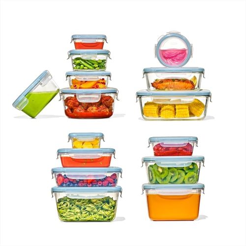 OXO Good Grips Smart Seal 30-Piece Food Storage Container Set - Arctic Blue