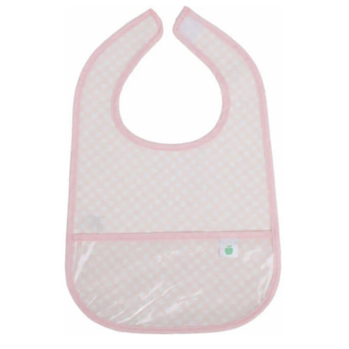The Wipe It Bib, Pink Gingham - Apple of My Isla Bibs | Maisonette