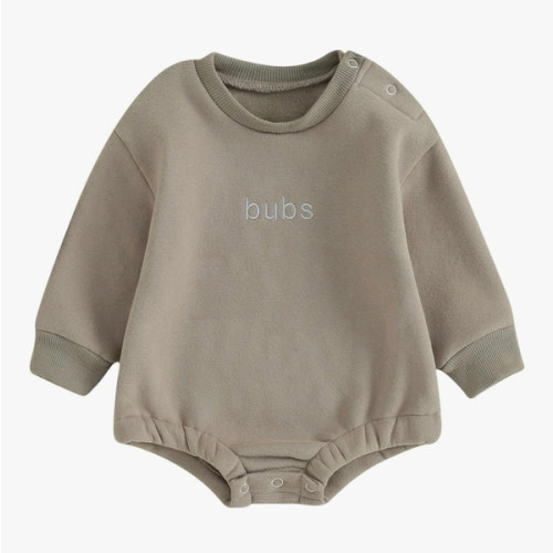 VISGOGO Newborn Infant Baby Boy Girls Oversized Romper Little Dude Sweater Onesie Coming Home Outfit Neutral Clothes
