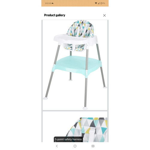 Evenflo Eat and Grow 4-in-1 Convertible High Chair (Prism Triangles)