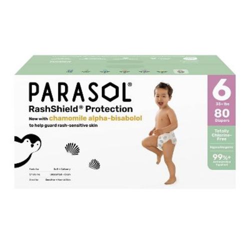Parasol Chlorine-Free Diapers with RashShield Protection Size