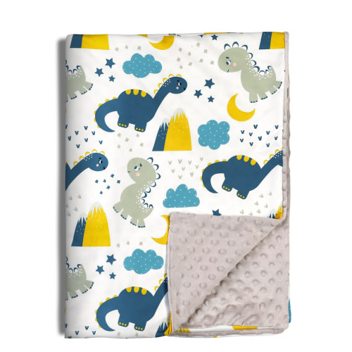 Gllquen Baby Blanket Unisex Newborn, Ultra Soft Minky with Double Layer Dotted Backing Receiving Dinosaur Blankets, for Toddler Infant Baby Nursery Bed Blankets Stroller Crib Shower Gifts, 30"x 40"