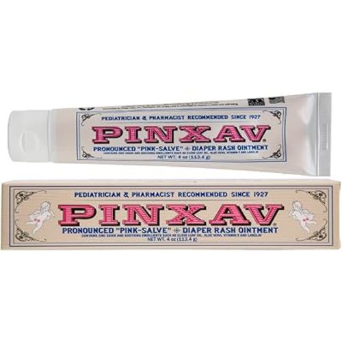 PINXAV Healing Cream, Fast Relief for Diaper Rash, Eczema, Chafing, Bed Sores, Acne, and Minor Cuts and Burns (4 OZ)