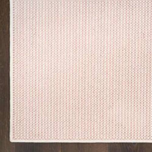 Textured Home Ivory Rose 8 ft. x 10 ft. All-over design Contemporary Area Rug