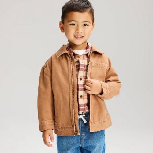 Toddler Boys' Denim Jacket - Cat & Jack™ Tan 12M