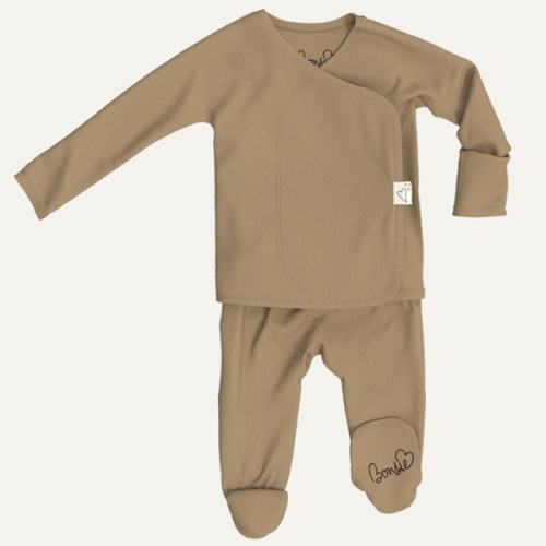 Footie - Mocha – Bonsie Skin to Skin Babywear