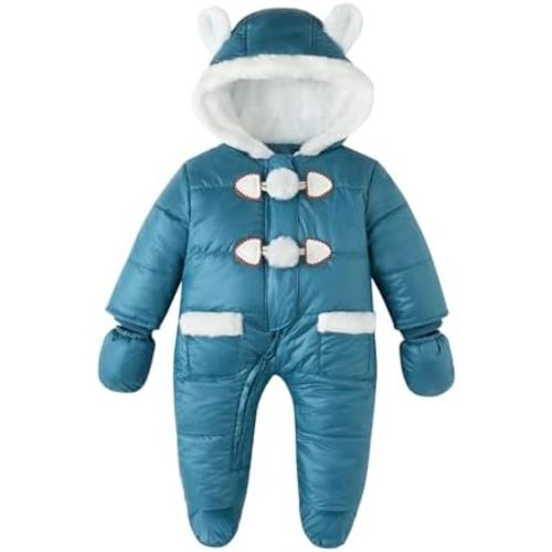 Unisex Baby Footed Winter Snowsuit