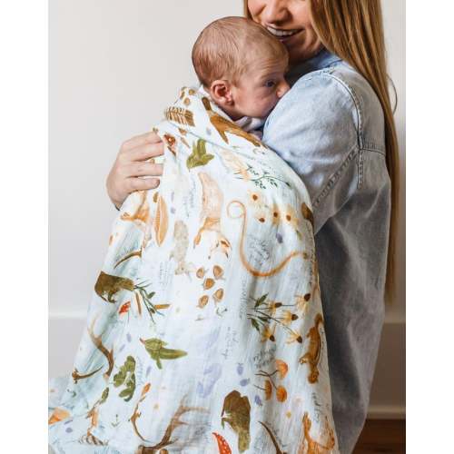 Flora & Fauna Baby Swaddle - 1canoe2