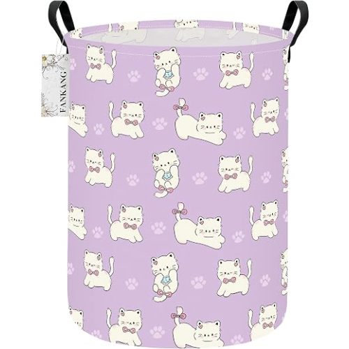 Cat Storage Bin Foldable Nursery Organizer Basket
Foldable with Waterproof PE Coating Organizer Bin for Girls,Office,Bedroom.