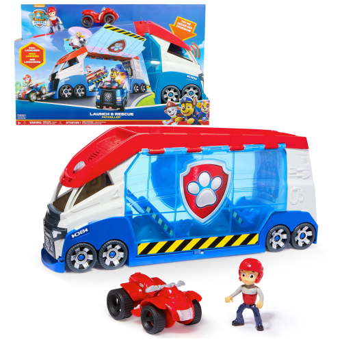 Free Shipping! Paw Patrol PAW Patroller with Lights Sounds Ryder Figure ATV Rescue Vehicle Fits 6 Toys