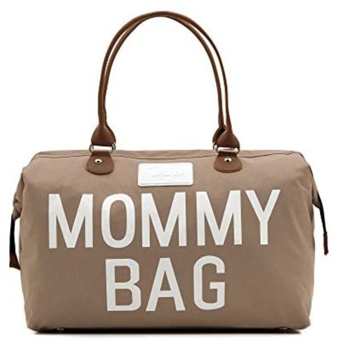 CHQEL Baby Diaper Bag, Mommy Bags for Hospital & Functional Large Baby Diaper Travel Bag for Baby Care (Beige)