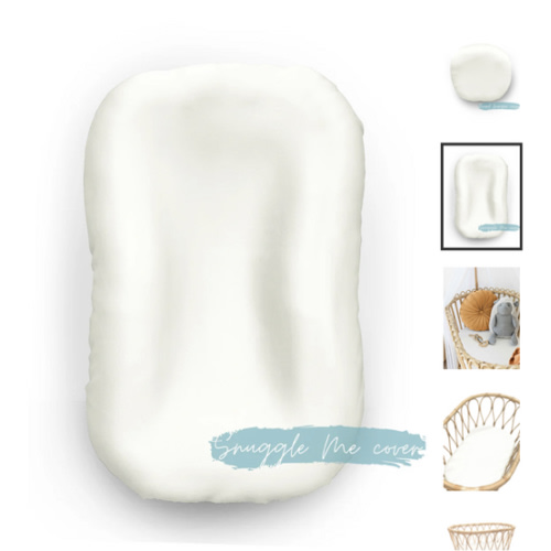 Sleepy Silk | Silk Lounger Cover / Silk Bassinet Sheet - Ivory White