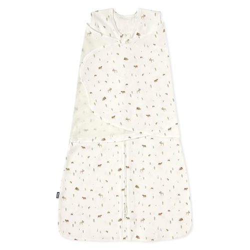 HALO 100% Cotton Sleepsack Swaddle, 3-Way Adjustable Wearable Blanket, TOG 1.5, Campsite, Small, 3-6 Months