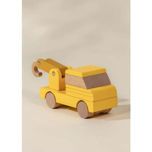 Wooden Construction Vehicle - Tow Truck