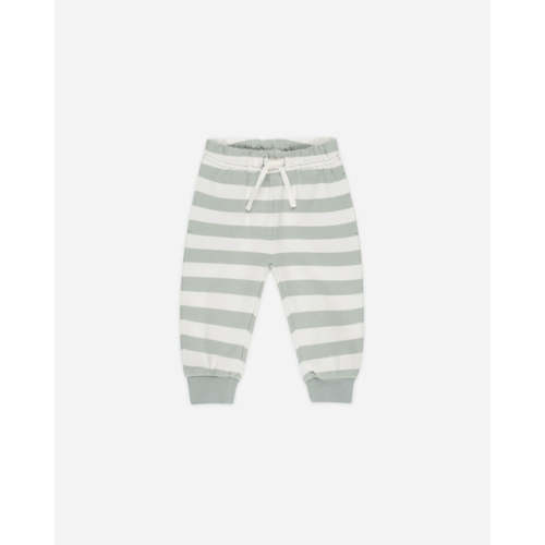 Relaxed Sweatpant || Sage Stripe – Quincy Mae