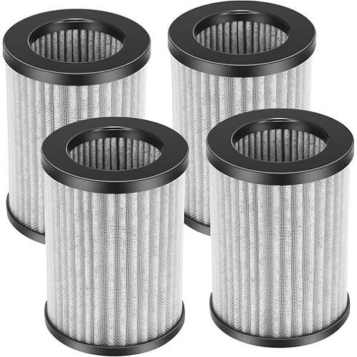4 Pack Replacement Filters Compatible with Pure Enrichment PureZone Mini Portable Air Purifier PEPERSAP, 2-in-1 True HEPA Replacement