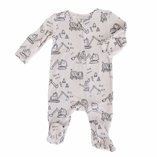 Doodle Dozers Zipper Footie
