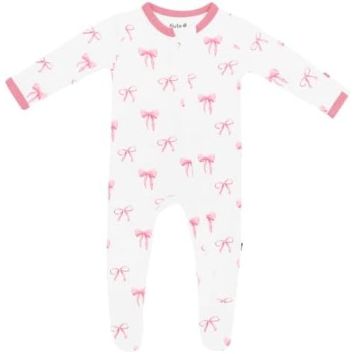 KYTE BABY Infant and Toddler Dual Zipper Footie, Ultra-Soft Rayon Made From Bamboo, Boys and Girls Clothing