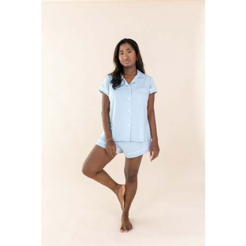 Women's Short Sleeve Pajama Set in Breeze