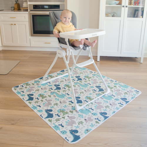 Baby Splat mat for Under High Chair, Washable Waterproof Portable Anti-Slip Mat 51 x 51 inches
