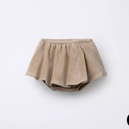 CORDUROY BOTTOM SKIRT - Beige | ZARA United States