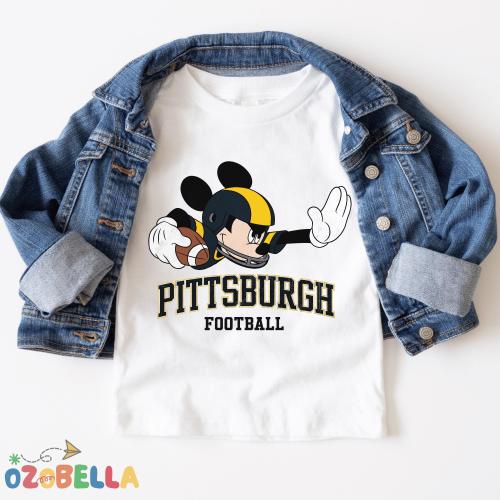 Pittsburgh Football Kids Tee: Game Day Toddler Retro Style Shirts