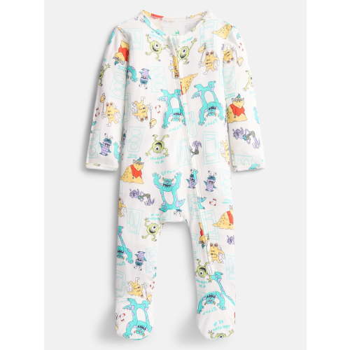 Disney Pixar Monsters Inc Baby Boys Sleep & Play Footed Pajamas, One Piece, Sizes NB-6/9M