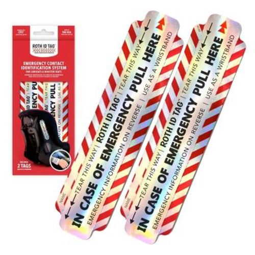 ROTH ID TAG Emergency Identification Kit - Black/Silver/Red - 2pk