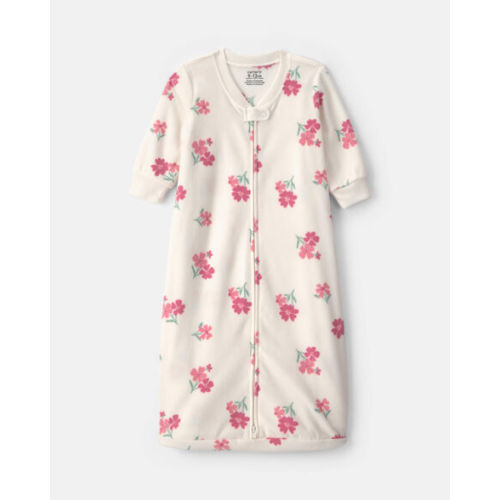 Baby Girl Floral Fleece Sleep Bag - Cream | Carter's