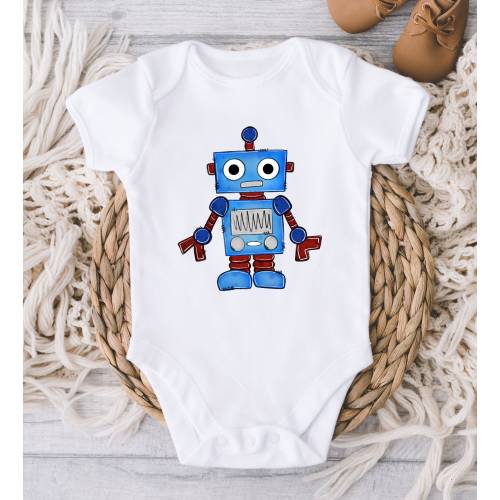 Robot Baby ONESIES® Brand Bodysuit - Robot Baby Bodysuit - Baby Shower Gift - New Baby Boy - Newborn Boy Funny Baby Gift - Baby Boy Clothes