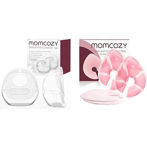 Momcozy Breast Milk Collector and Breast Therapy Packs