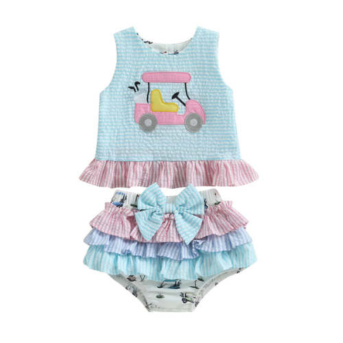 GOLF Ruffle Bowtie Outfit - Hazel & Bo