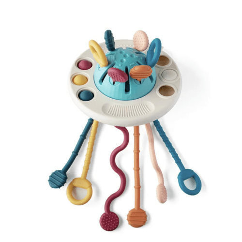 Montessori Toy Silicone UFO Pulling | Moonkie