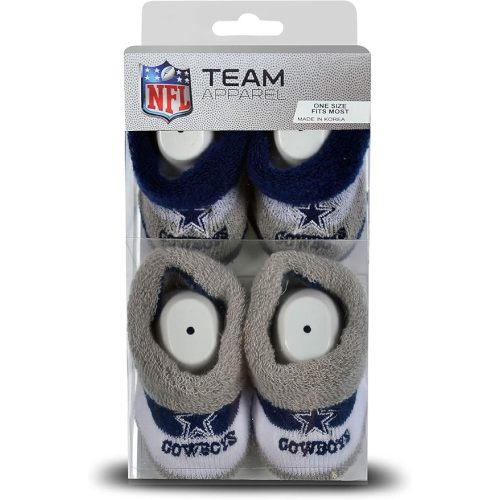 FBF - NFL Team Logo Pro Stripe Infant Bootie Socks 0-12 Months - 2 Pack