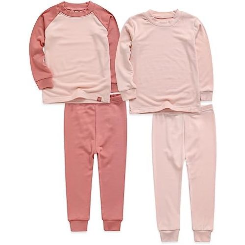 VAENAIT 6M-12Y Toddler Toddler Kids Toddler Girls Boys Soft Comfy Modal Tencel Solid Raglan Sleepwear Pajamas Pjs 2pcs Set