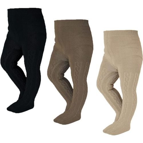 EPEIUS Baby Girl Tights Thick Cable Knit Leggings Stockings Cotton Pantyhose for Newborn Infant Toddler 3/4/5/6 Pack