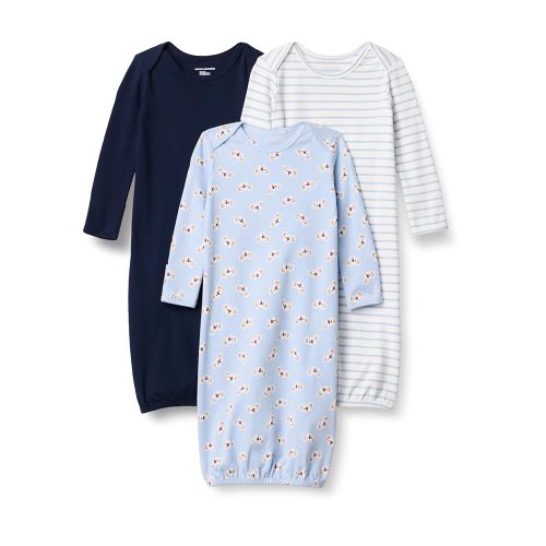 Amazon Essentials Unisex Babies' Long Sleeve Sleeper Cotton Gown