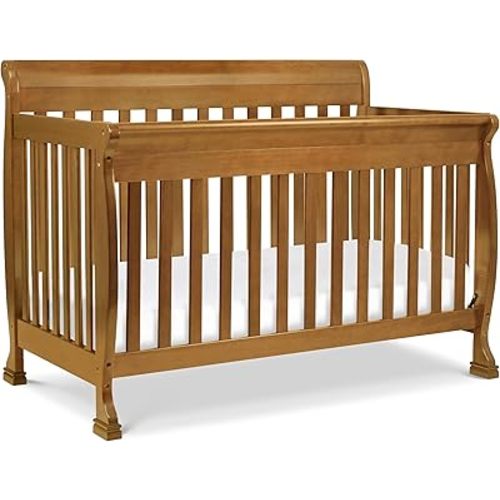 DaVinci Kalani 4-in-1 Convertible Crib, GREENGUARD Certified, Chestnut